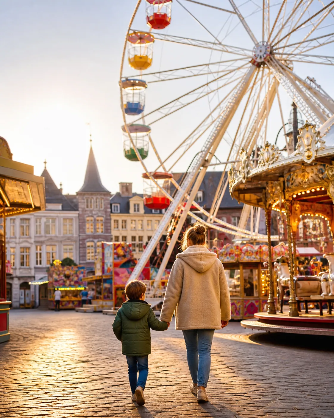Kermis vóór de drukte